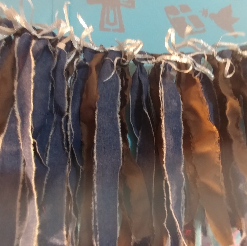 Handmade Rustic Fabric Banner